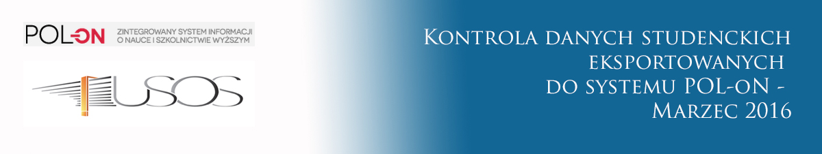 kontrola danych w USOS – marzec 2016